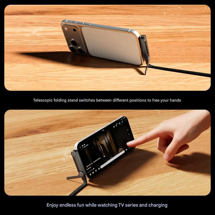 🔥HOT DEAL | ⚡Invisible Holder Charger & Stand | 240W Super-Fast 2-in-1 Cable 📱
