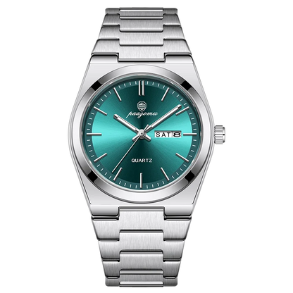 PAAZOMU Luxury Quartz Man Wristwatch Sport Men Watches Waterproof Luminous Date Week Stainless Steel Men's Watch Male Reloj+box
