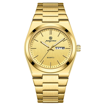 PAAZOMU Luxury Quartz Man Wristwatch Sport Men Watches Waterproof Luminous Date Week Stainless Steel Men's Watch Male Reloj+box