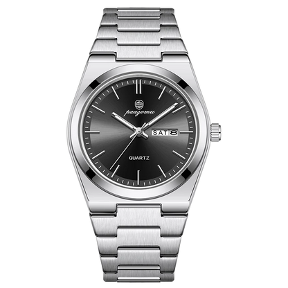 PAAZOMU Luxury Quartz Man Wristwatch Sport Men Watches Waterproof Luminous Date Week Stainless Steel Men's Watch Male Reloj+box