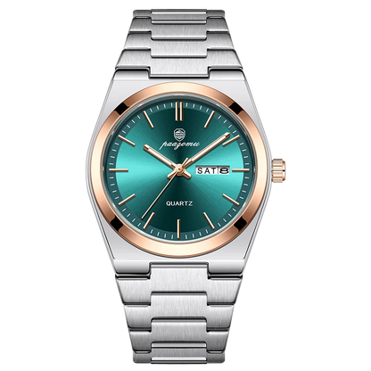 PAAZOMU Luxury Quartz Man Wristwatch Sport Men Watches Waterproof Luminous Date Week Stainless Steel Men's Watch Male Reloj+box