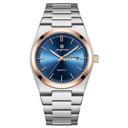 PAAZOMU Luxury Quartz Man Wristwatch Sport Men Watches Waterproof Luminous Date Week Stainless Steel Men's Watch Male Reloj+box
