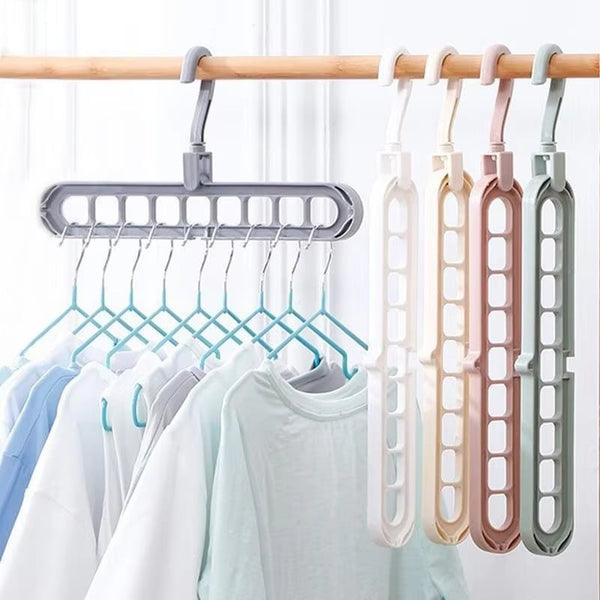 9-in-1 Space Saver! – Rotating Windproof Clothes Organizer (2pcs)